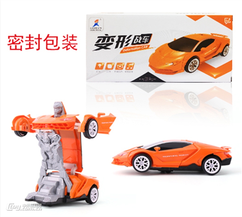 爆款乐州儿童电动兰博基尼变形车灯光音乐万向变型机器人玩具汽车图片